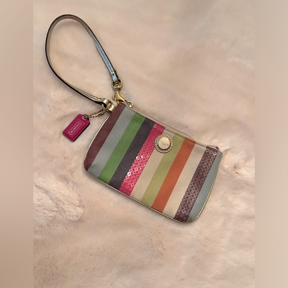 Coach Wristlet- Multi Colored - Picture 2 of 8